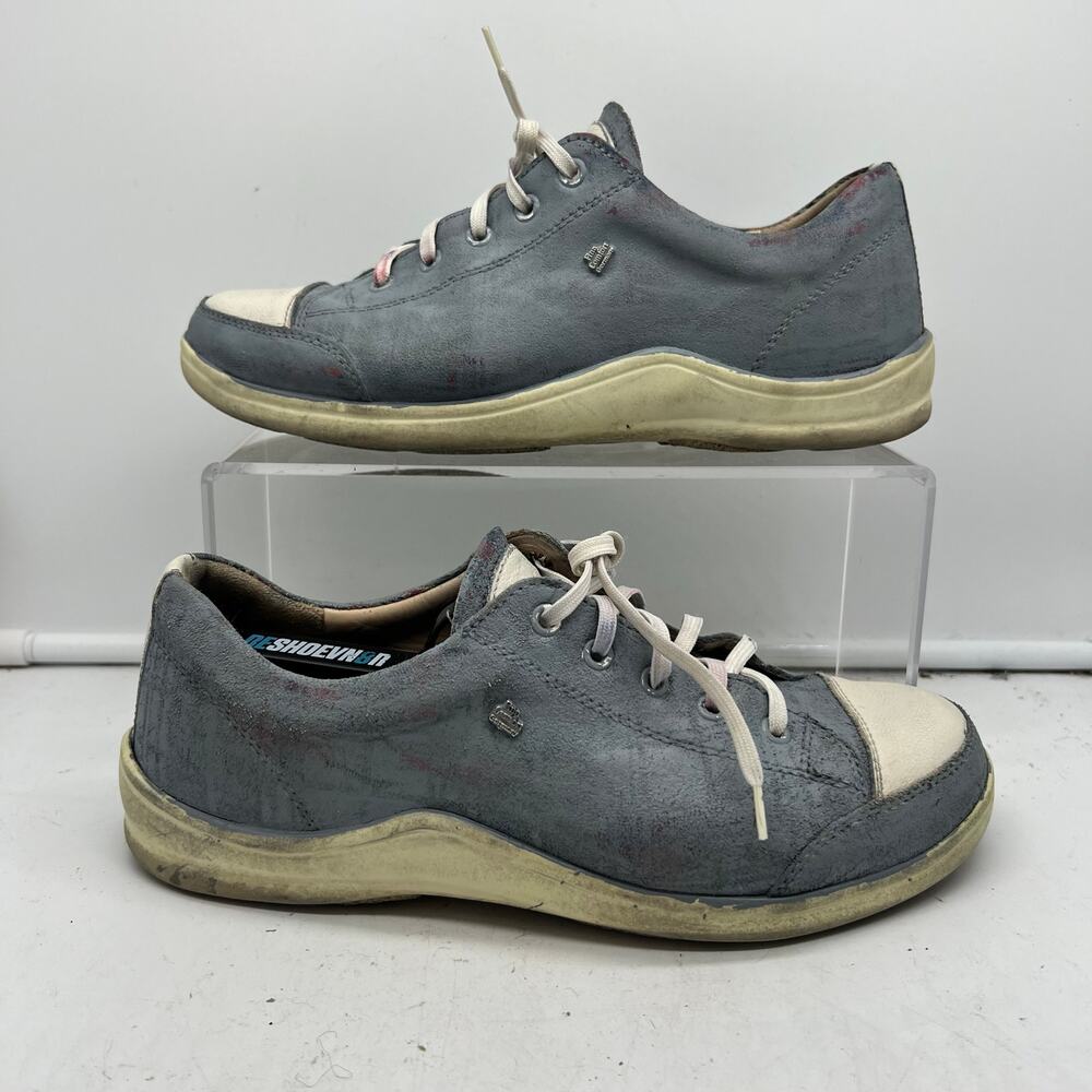 Finn Comfort Shoes Womens 38 US 7.5 Blue Lace Up